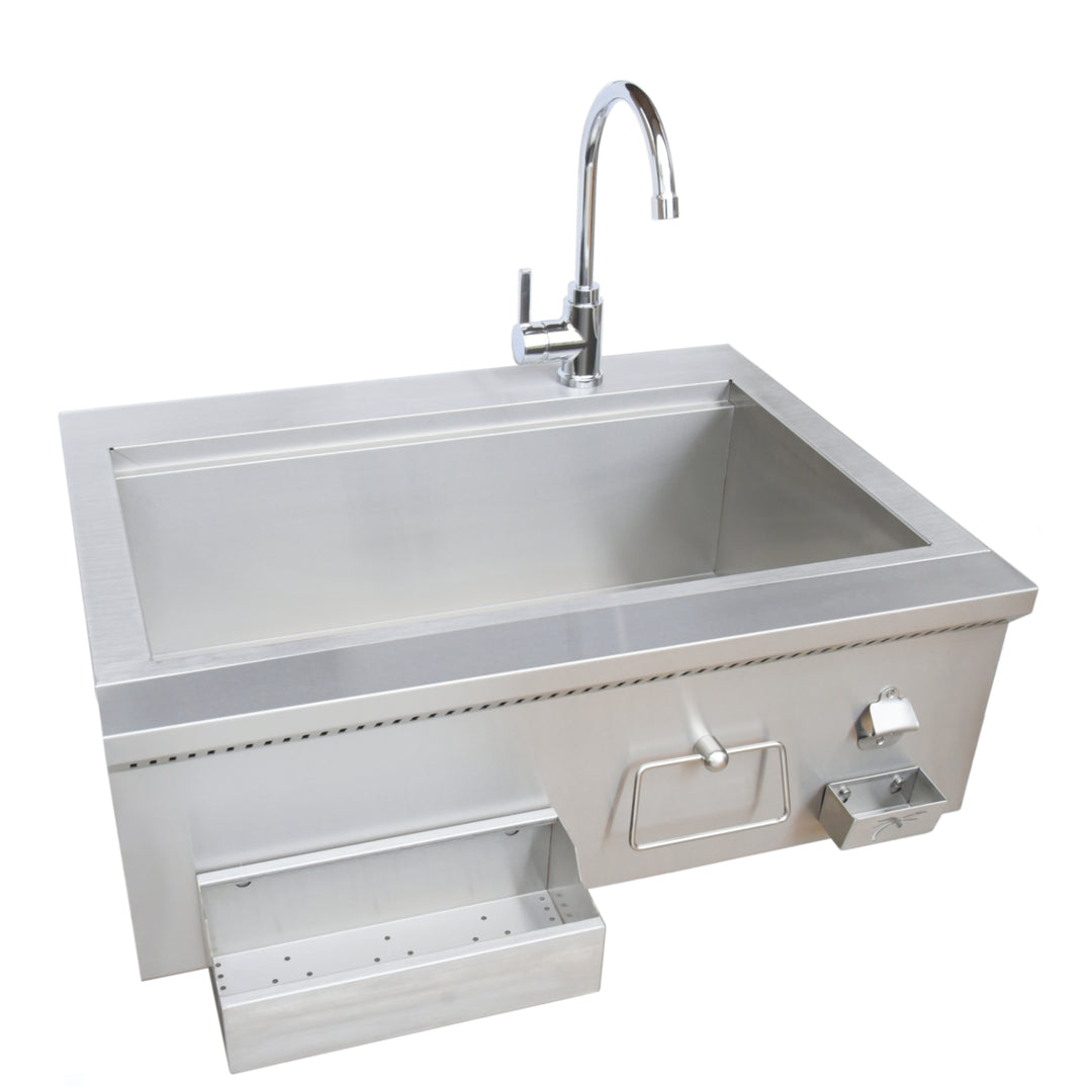 KoKoMo 30” Farmhouse Sink Outdoor Kitchen Component