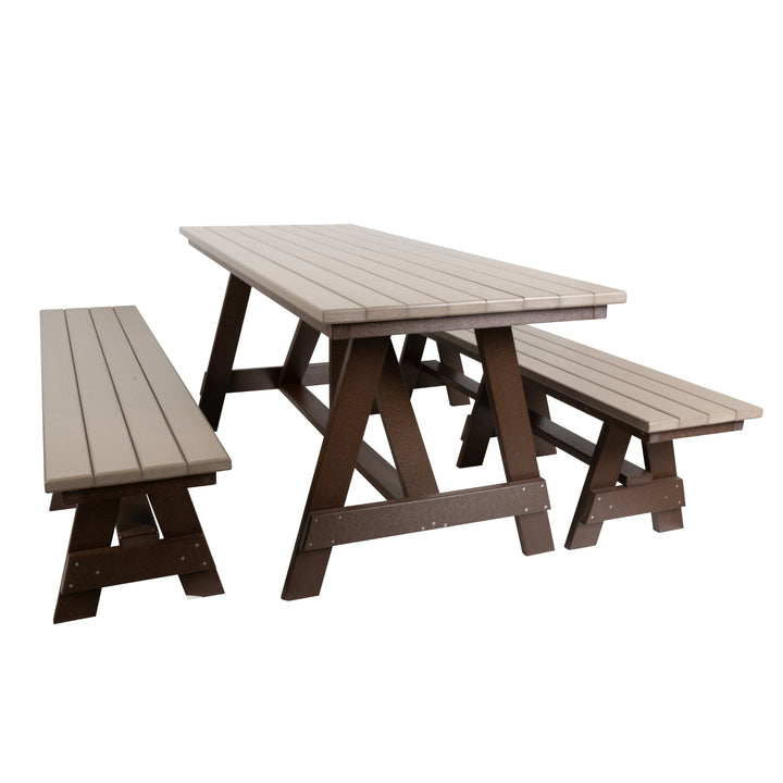 Buck Stove 6ft Picnic Table with Benches