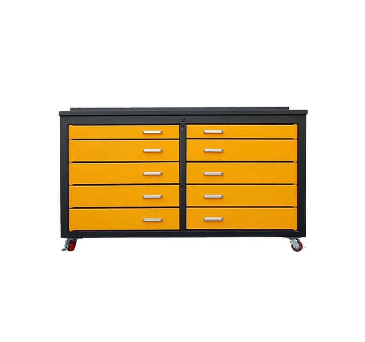 6ft Heavy Duty Mobile Workbench with 10 Drawers