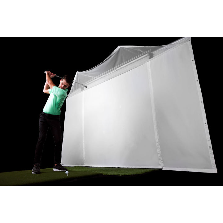 HomeCourse ProScreen 180 – Retractable Golf Simulator Enclosure