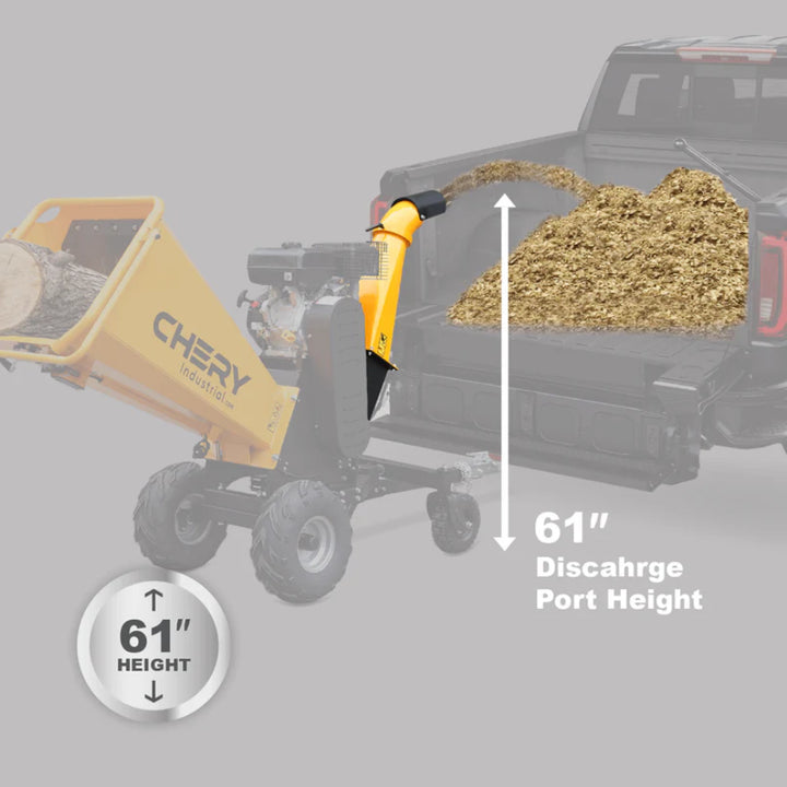 6” 15 HP 420cc Gas Powered Wood Chipper