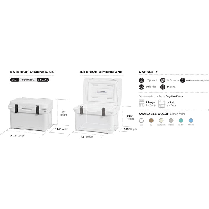 Engel 25 High Performance Hard Cooler and Ice Box