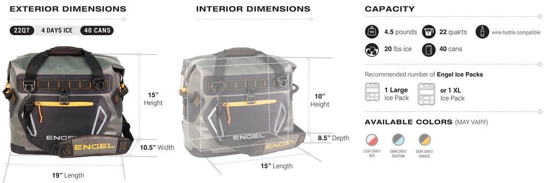 Engel Heavy-Duty Soft Sided Cooler Bag HD20