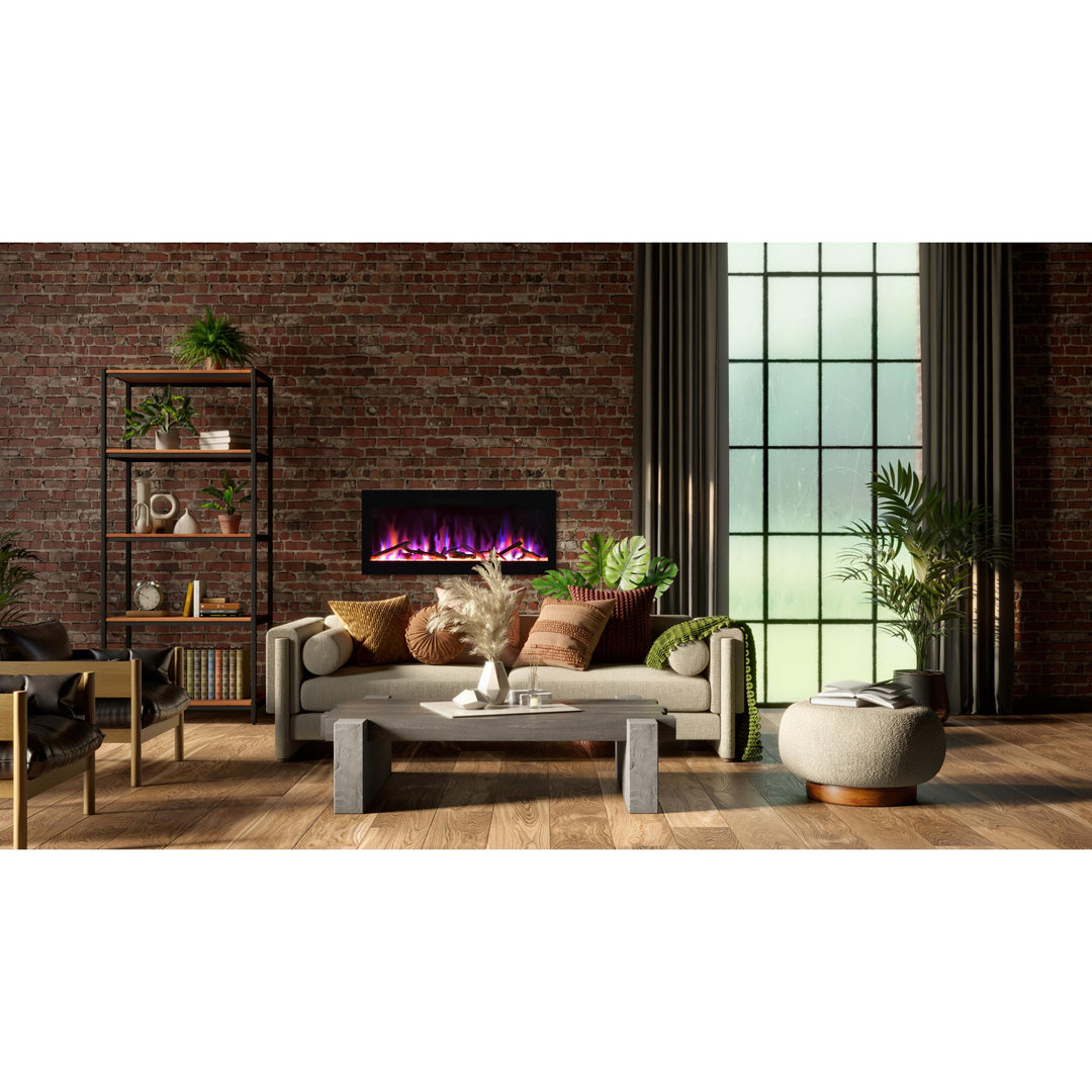 Fire & Ice by Amantii – Evolution Linear Electric Fireplace – 36", 42", 50" & 60" (WiFi)