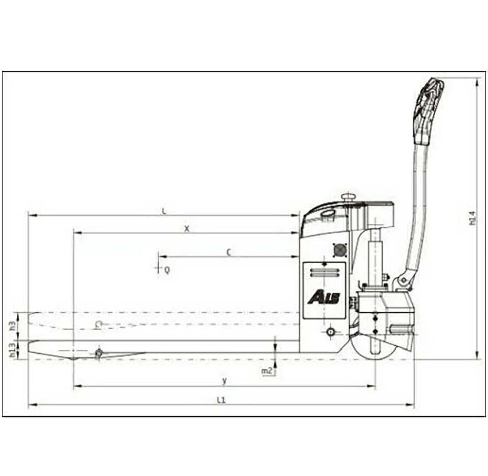 Full Electric Pallet Jack – 3,000 lbs Capacity, 27”x48” Forks