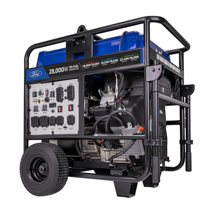 Ford 28,000W Tri-Fuel Generator – 20,000W Running Power, 999cc V-Twin Engine, ATS Ready