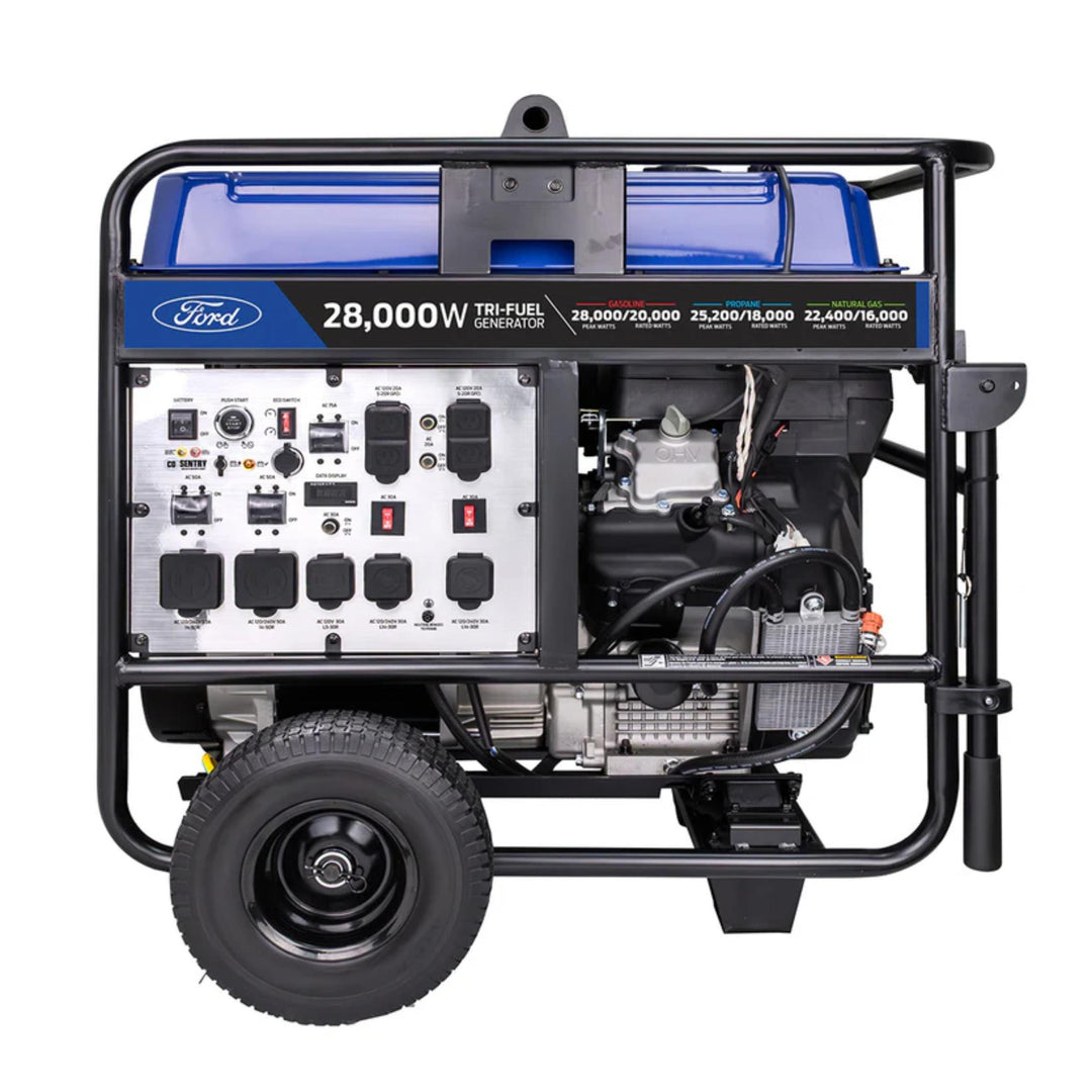 Ford 28,000W Tri-Fuel Generator – 20,000W Running Power, 999cc V-Twin Engine, ATS Ready