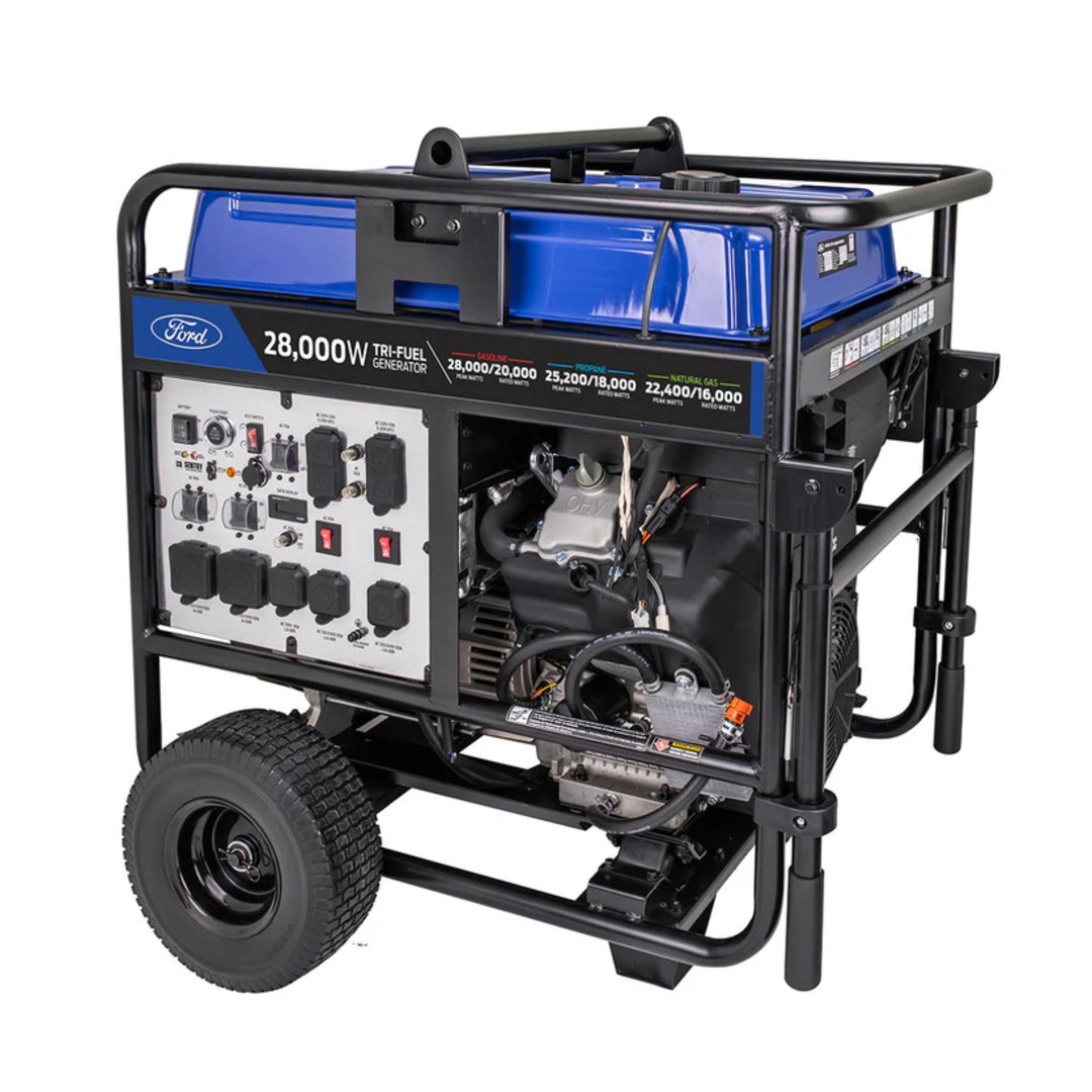 Ford 28,000W Tri-Fuel Generator – 20,000W Running Power, 999cc V-Twin Engine, ATS Ready