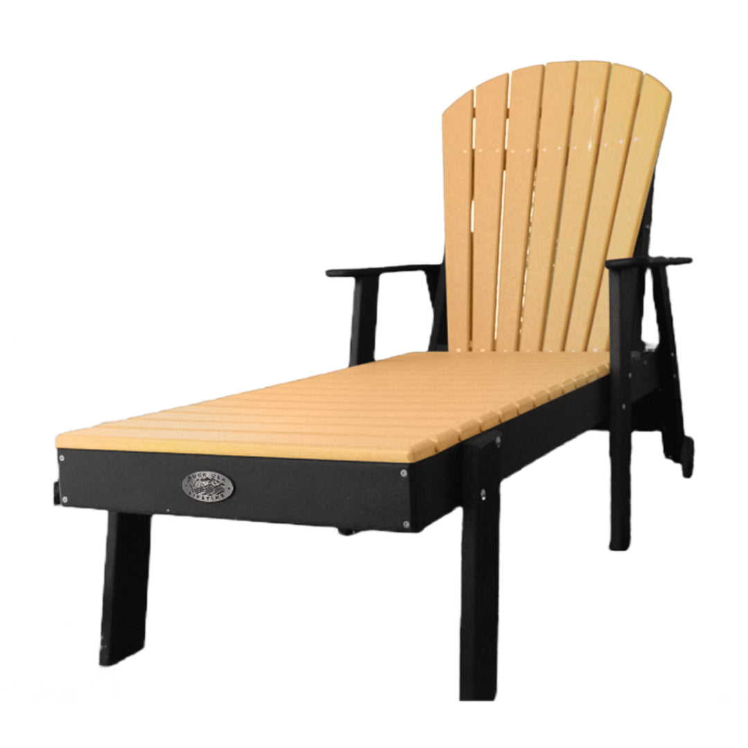 Buck Stove Fan Back Chaise Lounge