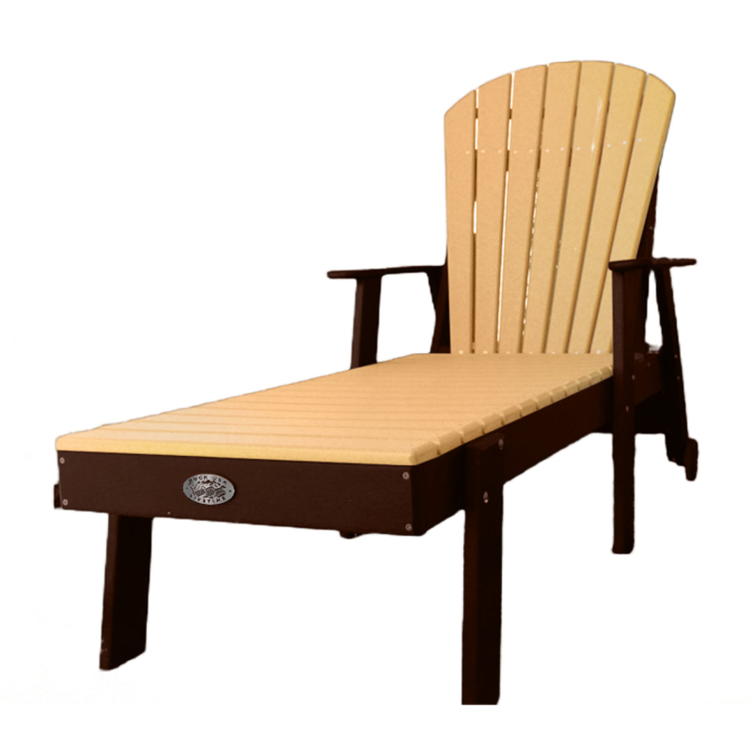 Buck Stove Fan Back Chaise Lounge