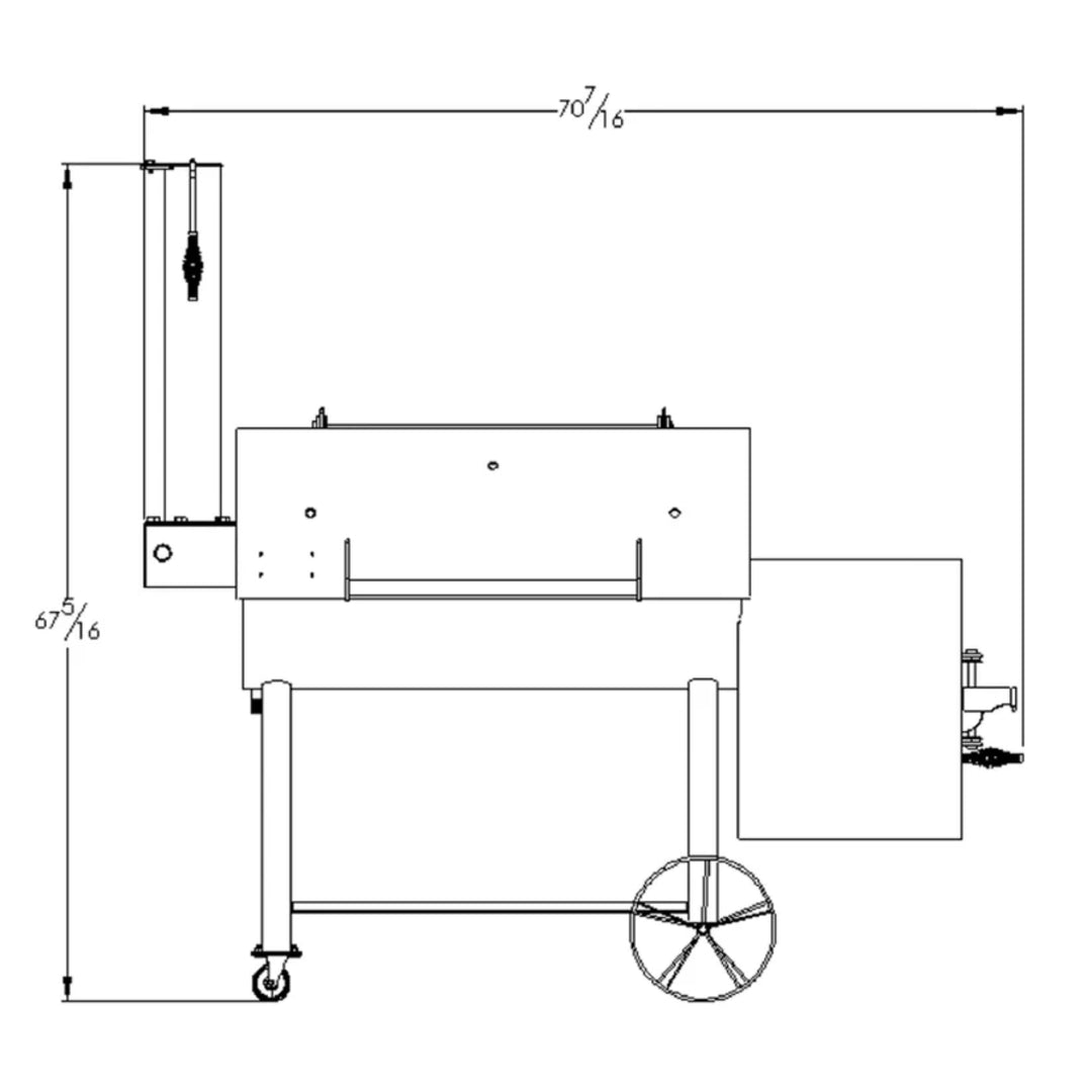 Generation 2 Insulated Offset BBQ Smoker
