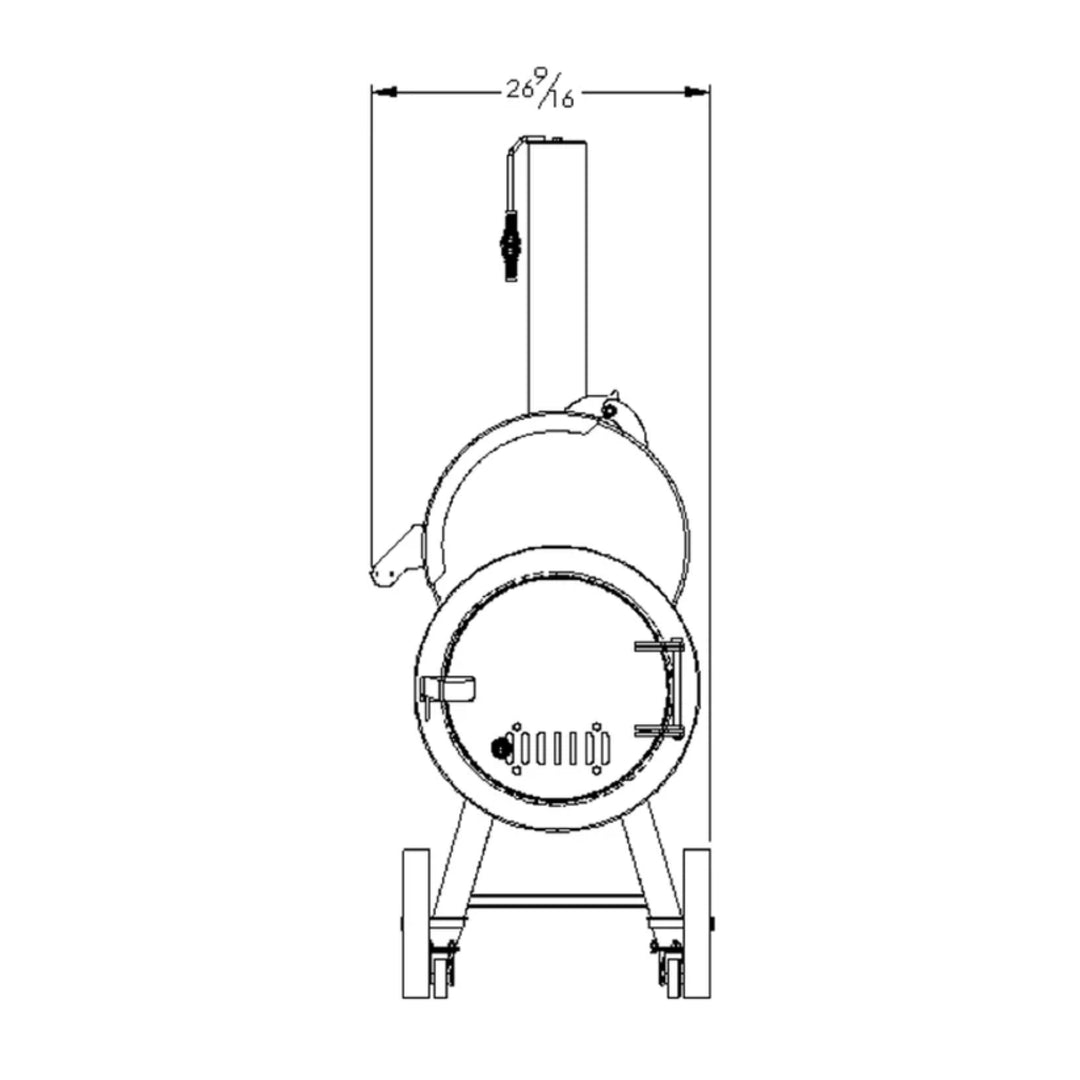 Generation 2 Insulated Offset BBQ Smoker