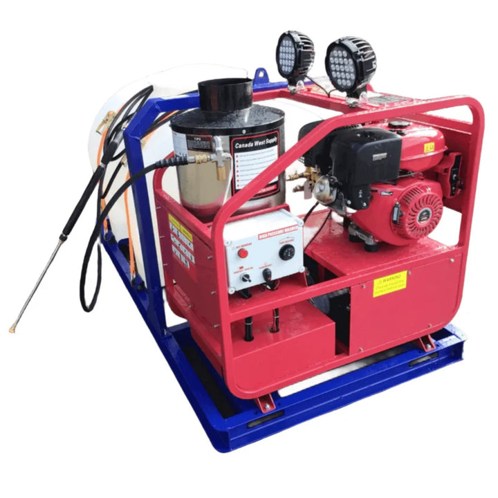Hot Water Pressure Washer with Diesel-Heated Tank – 4000 PSI