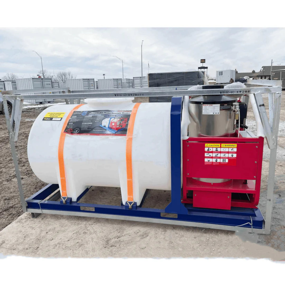 Hot Water Pressure Washer with Diesel-Heated Tank – 4000 PSI