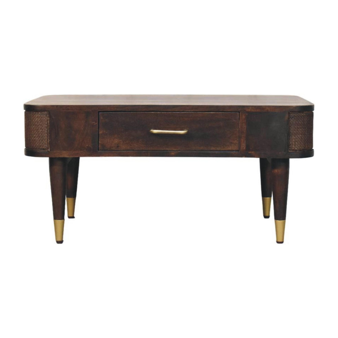 Belmont Velvet Mocha Coffee Table