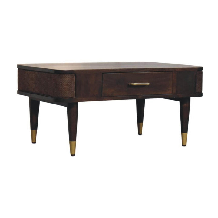 Belmont Velvet Mocha Coffee Table