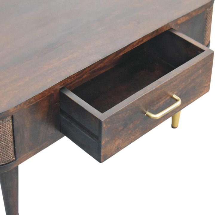 Belmont Velvet Mocha Coffee Table