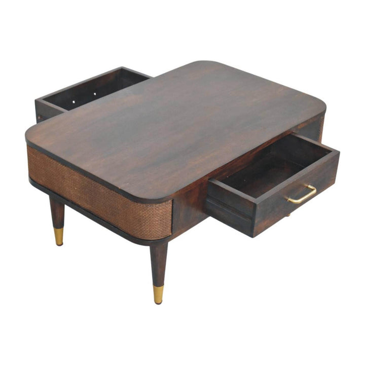 Belmont Velvet Mocha Coffee Table