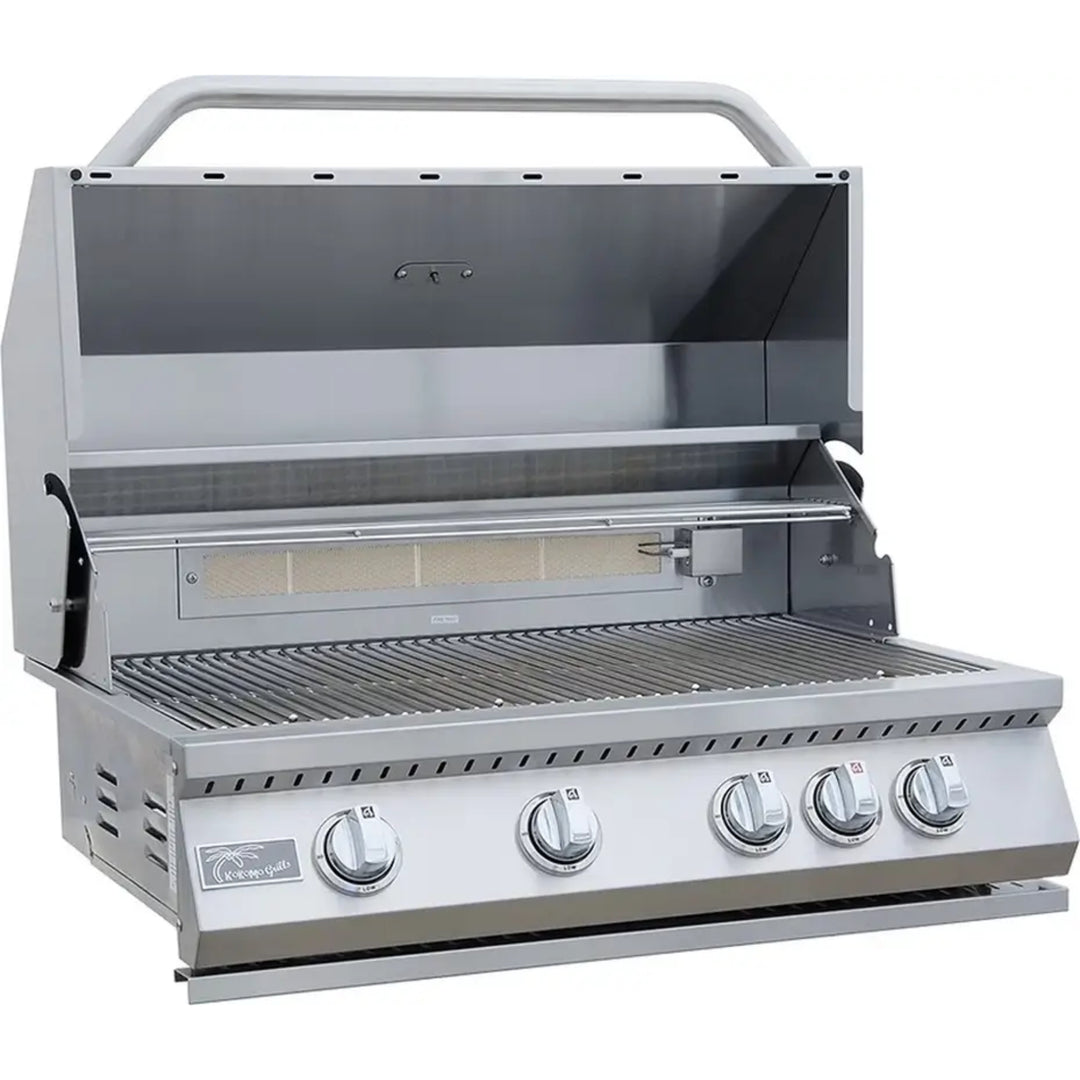 KoKoMo 7' Straight Island – Built-In Grill & Fridge