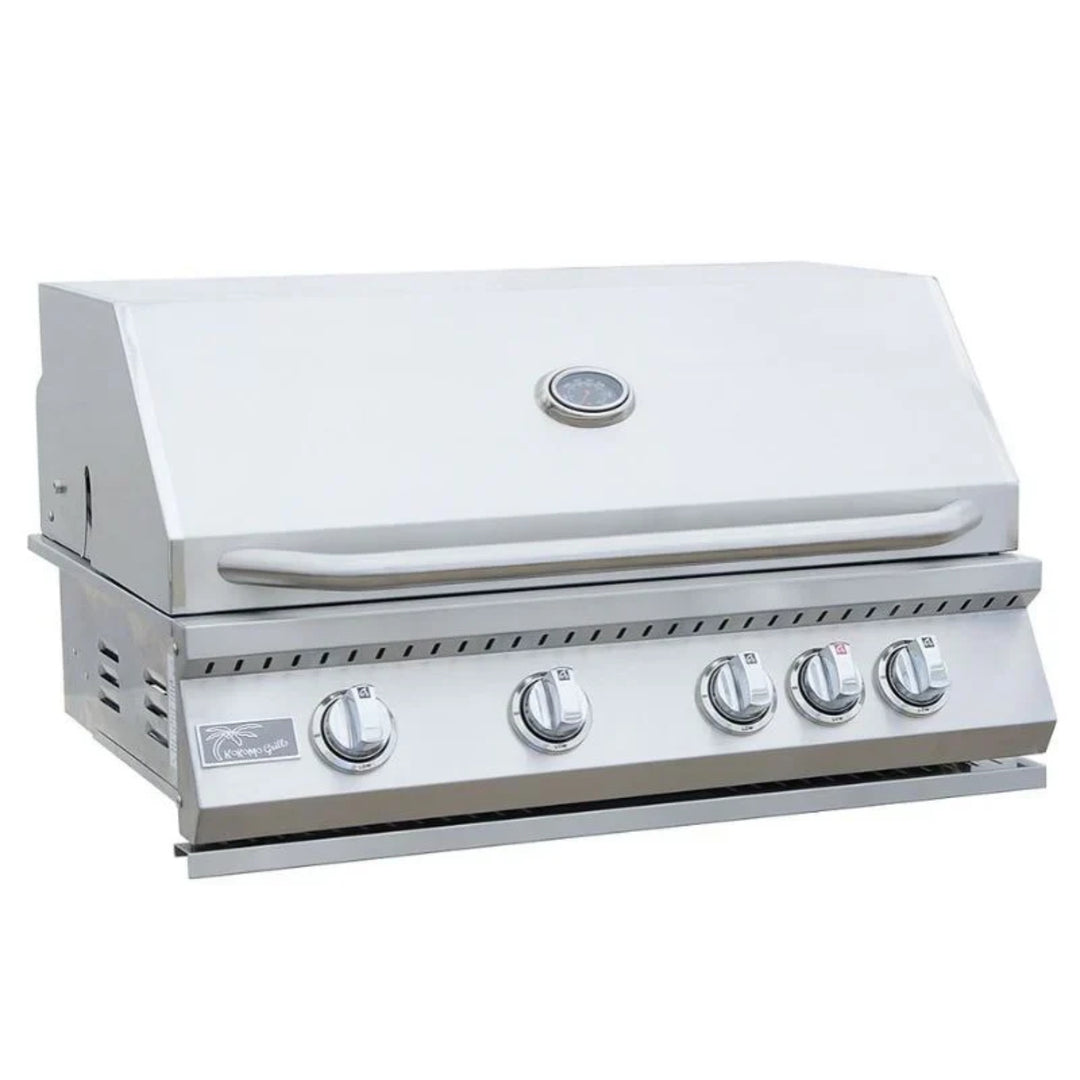 KoKoMo 7' Straight Island – Built-In Grill & Fridge