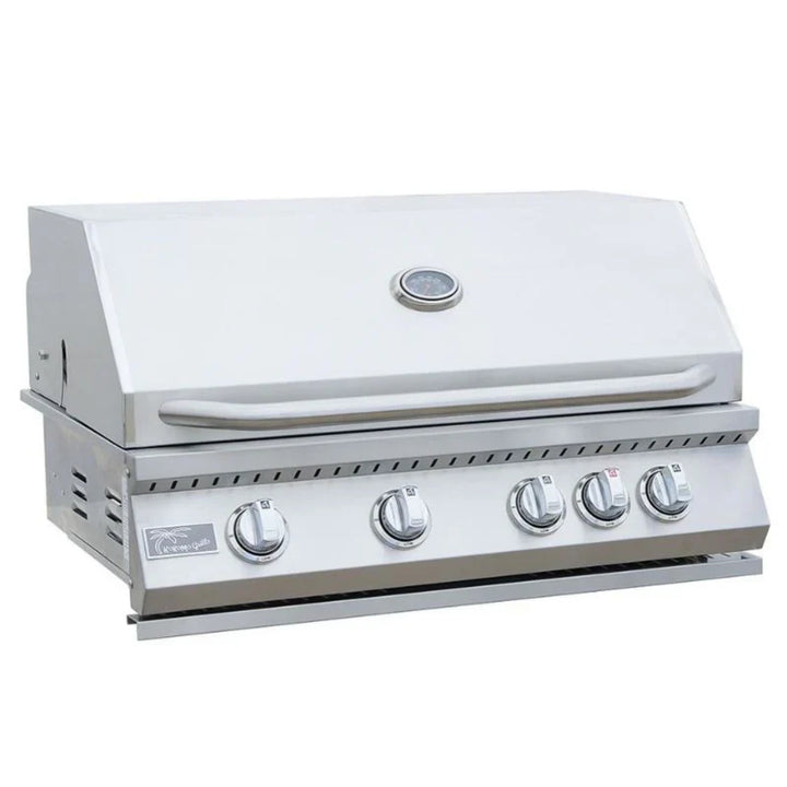 KoKoMo 7' Straight Island – Built-In Grill & Fridge