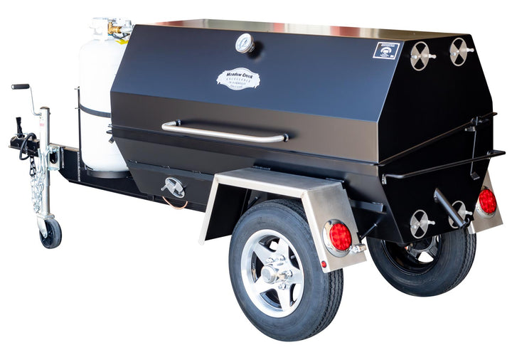 PR72T 72″ Charcoal Pig Roaster Trailer Options: