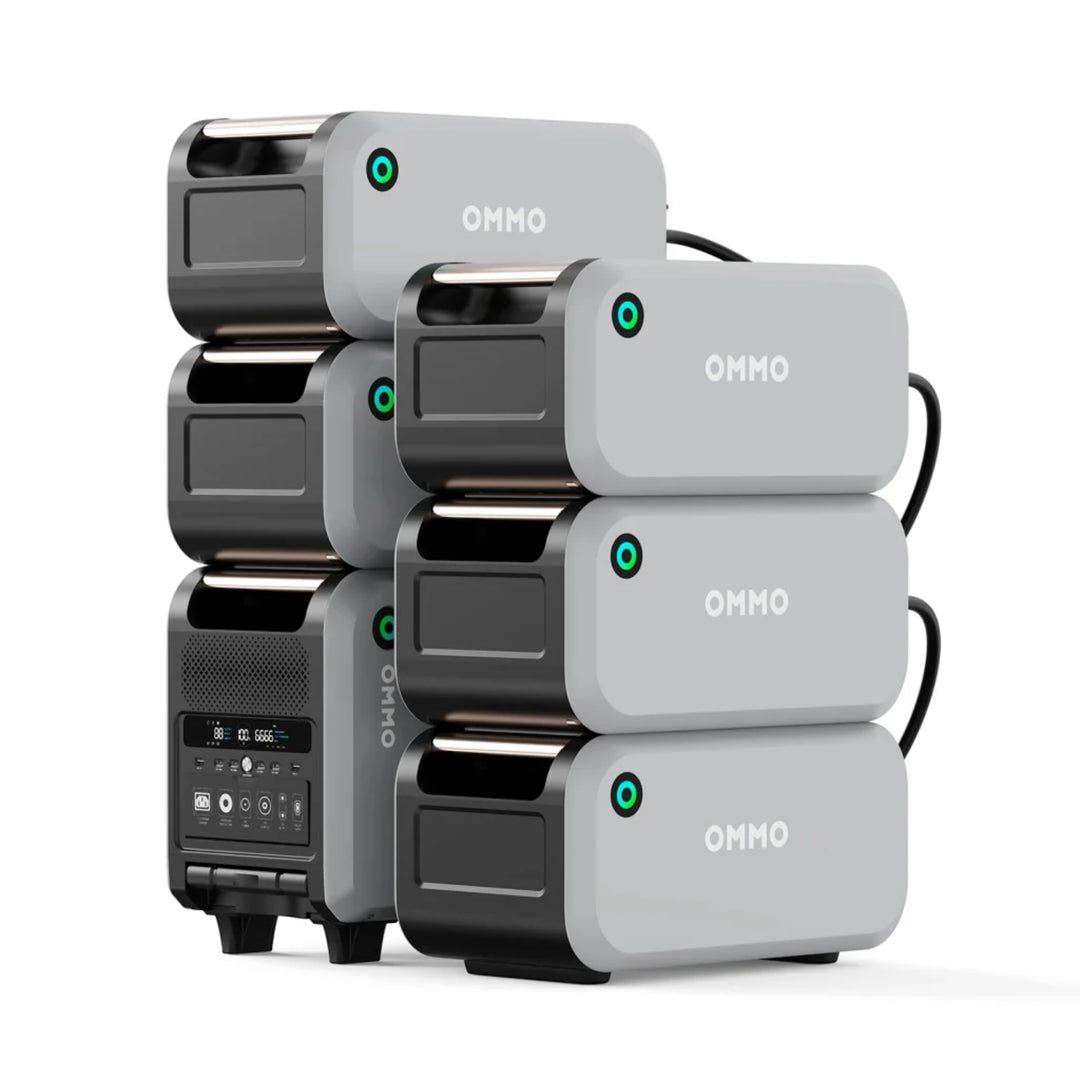 Portable Power Station OM-2400 + Extra Battery | OMMO 2048Wh