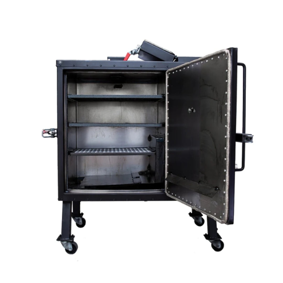Insulated Gravity-Fed BBQ Smoker