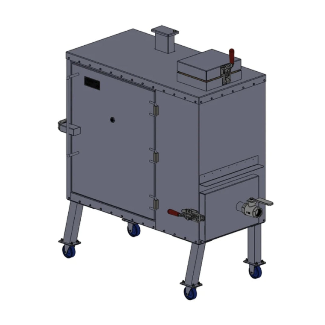 Insulated Gravity-Fed BBQ Smoker