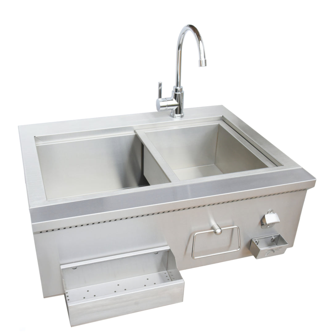 KoKoMo 30” Farmhouse Sink Outdoor Kitchen Component