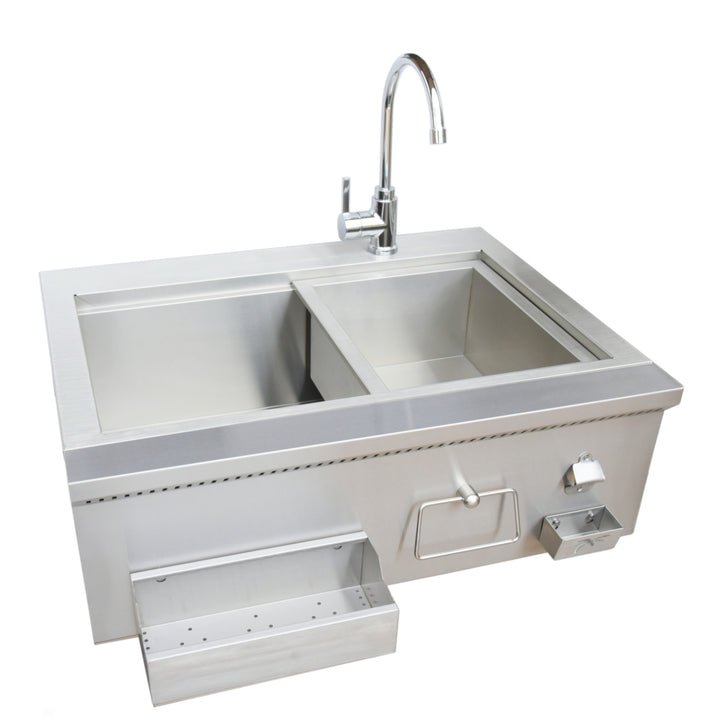 KoKoMo 30” Farmhouse Sink Outdoor Kitchen Component