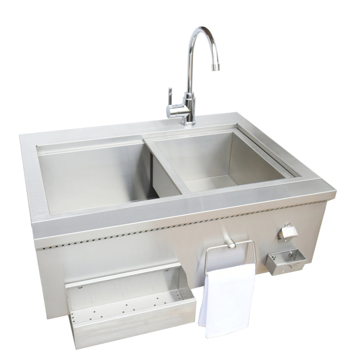 KoKoMo 30” Farmhouse Sink Outdoor Kitchen Component