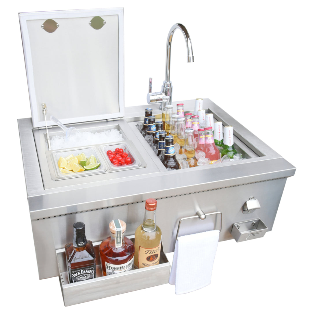 KoKoMo 30” Farmhouse Sink Outdoor Kitchen Component