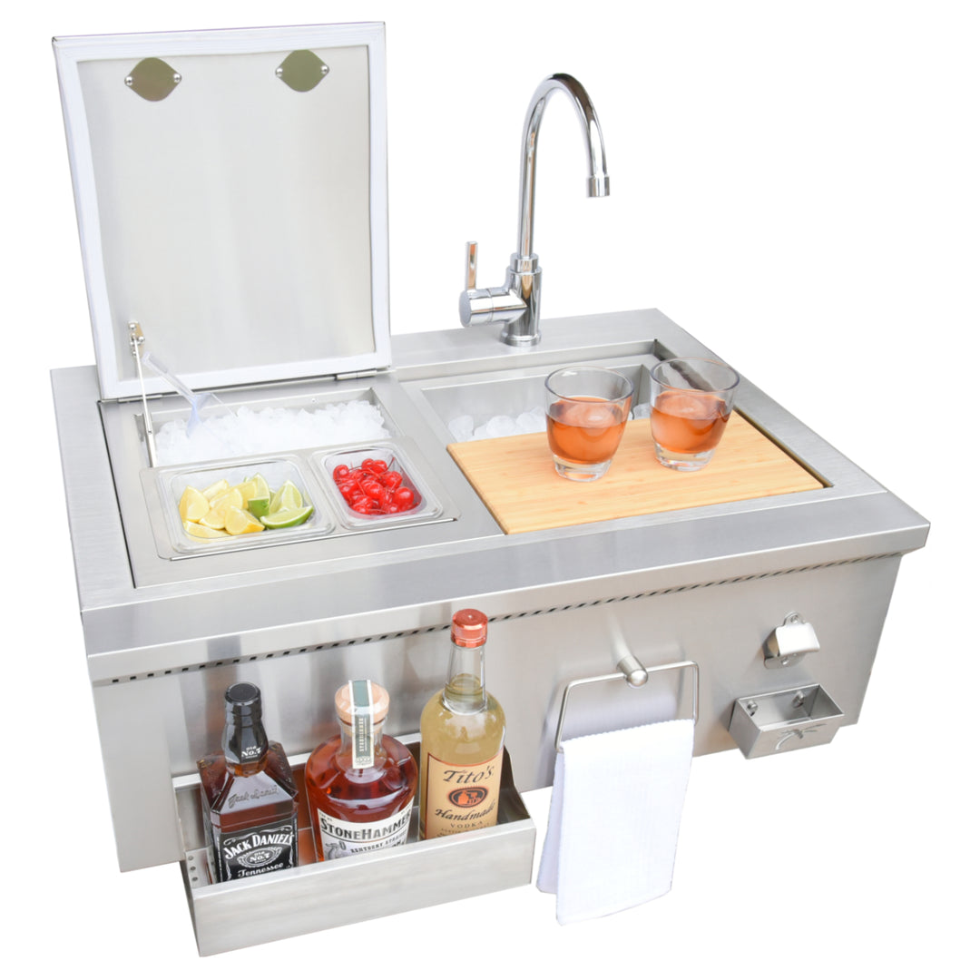 KoKoMo 30” Farmhouse Sink Outdoor Kitchen Component