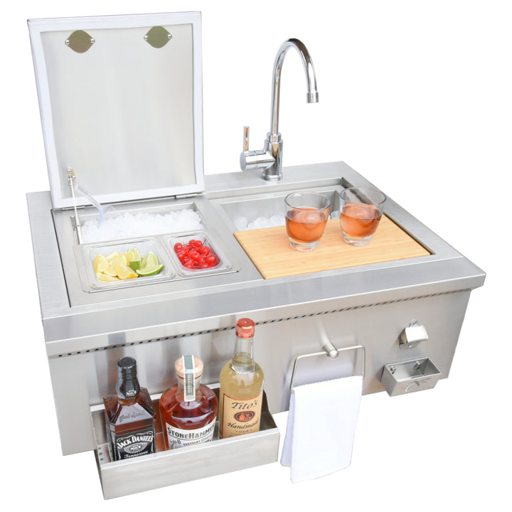 KoKoMo 30” Farmhouse Sink Outdoor Kitchen Component