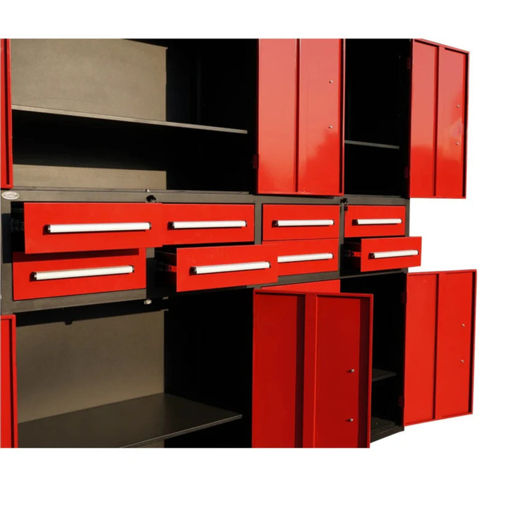 7ft Heavy Duty Garage Storage Cabinet with 8 Drawers & 4 Lockable Cabinets