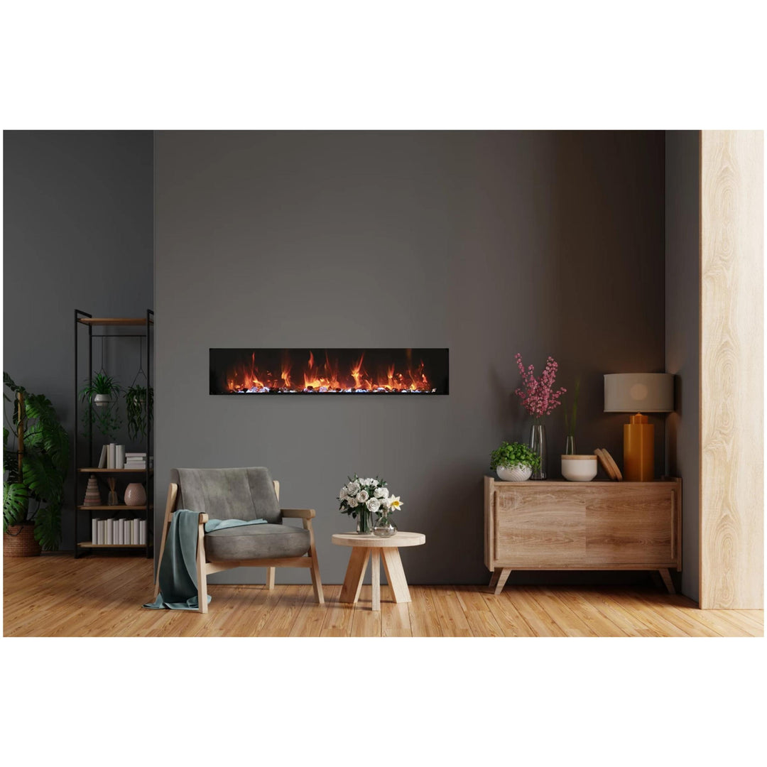 Amantii Panorama BI Extra Slim 50" Lumina Electric Fireplace