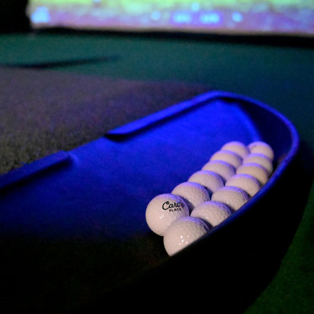 Carl’s Place Ball Tray with Logoed Golf Balls