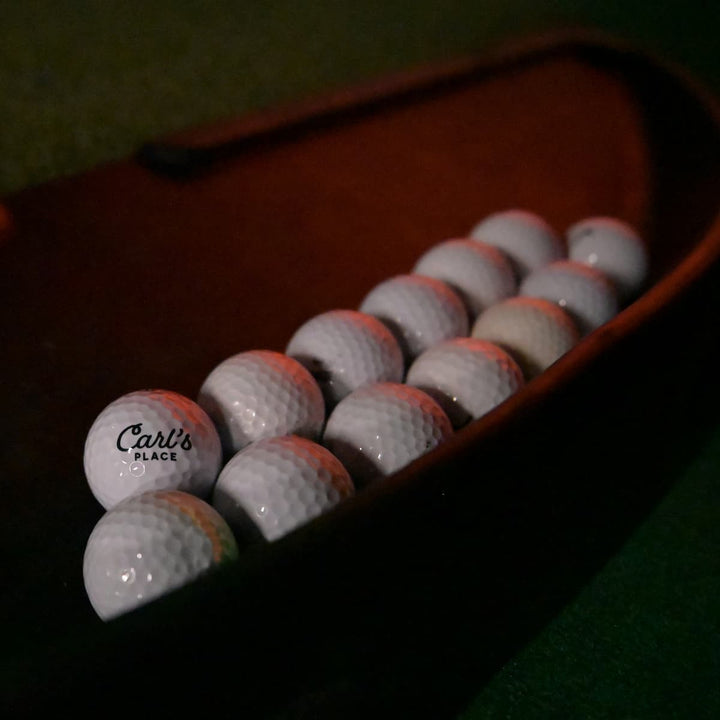 Carl’s Place Ball Tray with Logoed Golf Balls