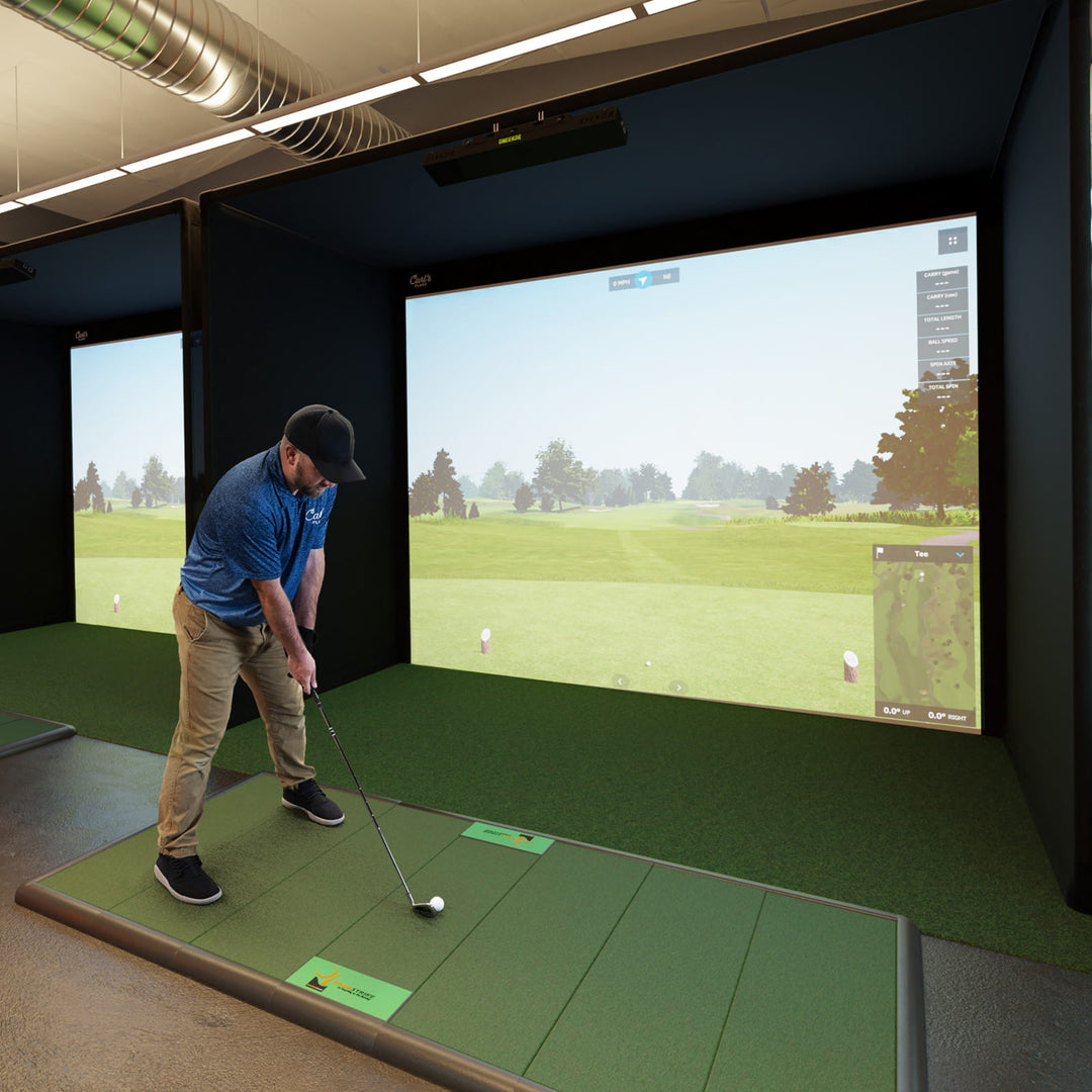 Carl’s Place Pro Golf Simulator Enclosure – Premium Golf Impact Screen