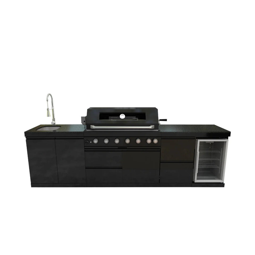115" 6-Burner Outdoor Kitchen Island Grill