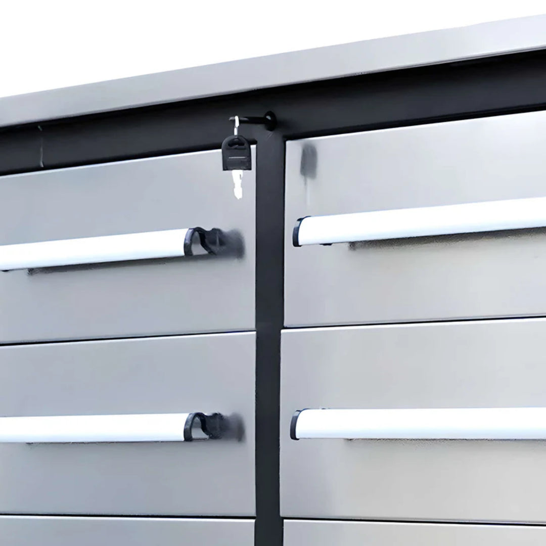 7ft Heavy Duty Garage Workbench Cabinet (20 Drawers)