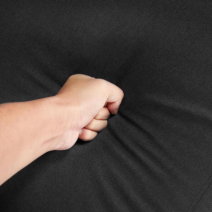 Fabric Push Back Recliner Chair Pocket Spring Matte Black