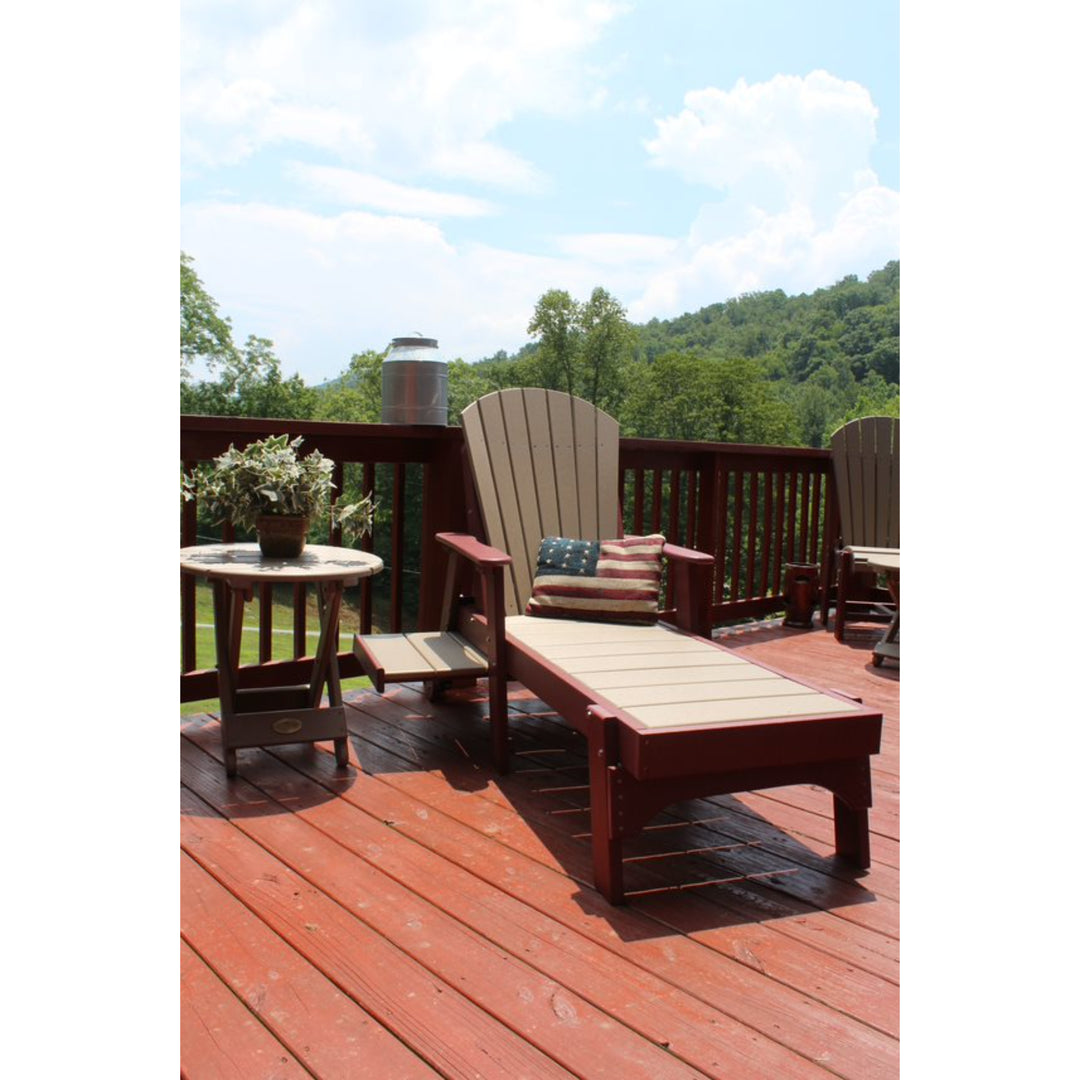 Buck Stove Fan Back Chaise Lounge