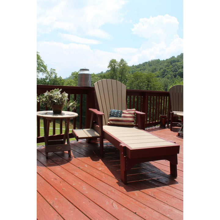 Buck Stove Fan Back Chaise Lounge