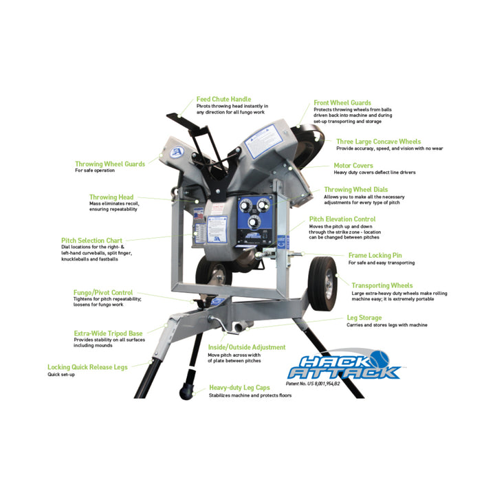 Sports Attack Hack Attack Baseball Pitching Machine
