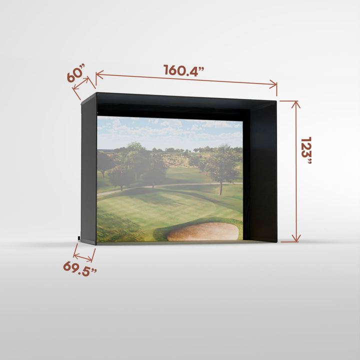 Carl’s Place Pro Golf Simulator Enclosure – Premium Golf Impact Screen