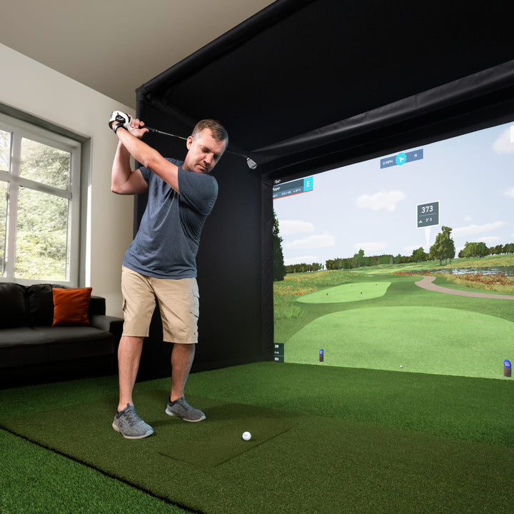 Carl’s Place Pro Golf Simulator Enclosure – Premium Golf Impact Screen