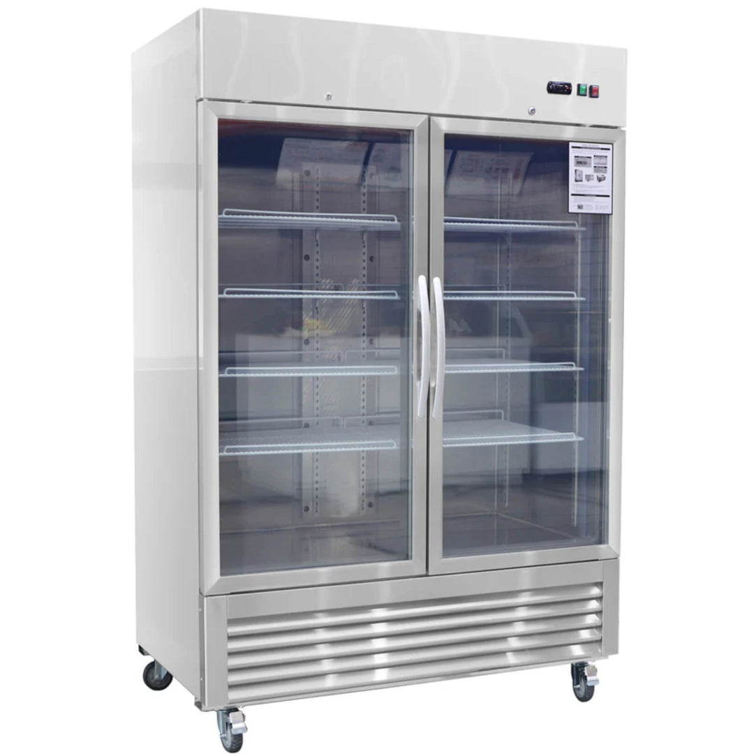 54" Commercial Glass Door Refrigerator – 42 cu. ft.