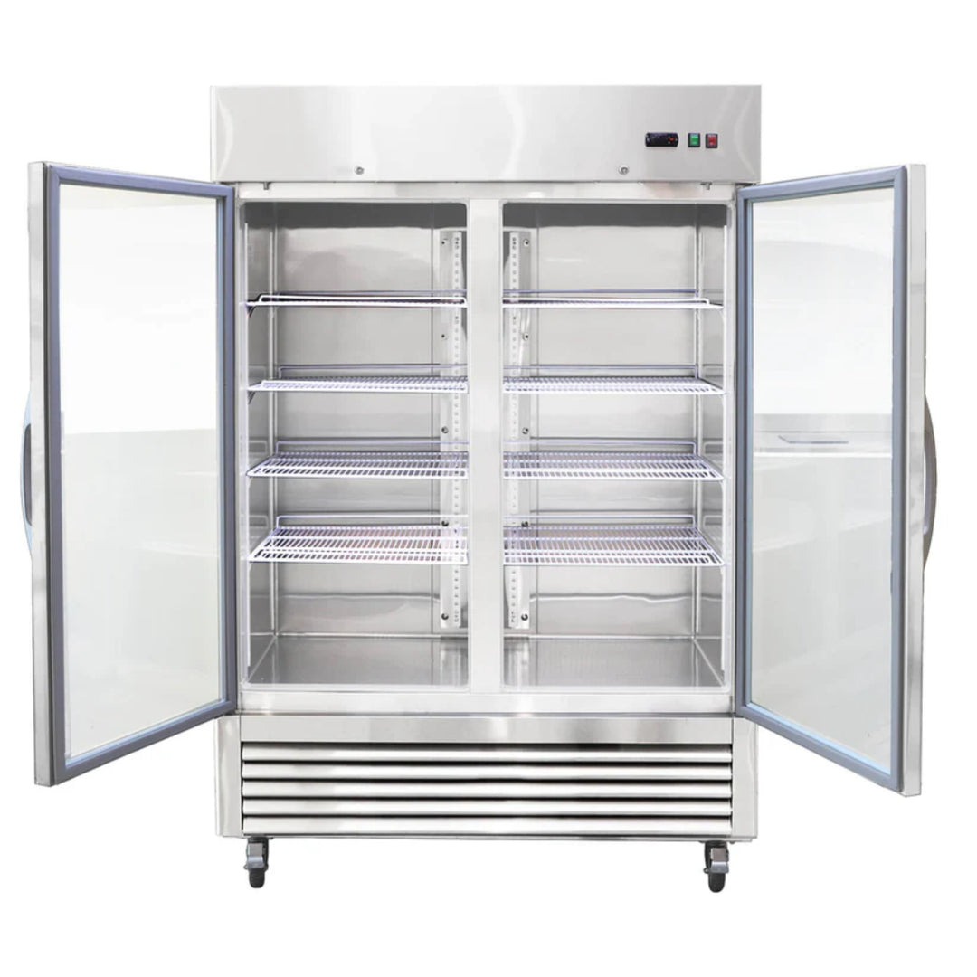 54" Commercial Glass Door Refrigerator – 42 cu. ft.